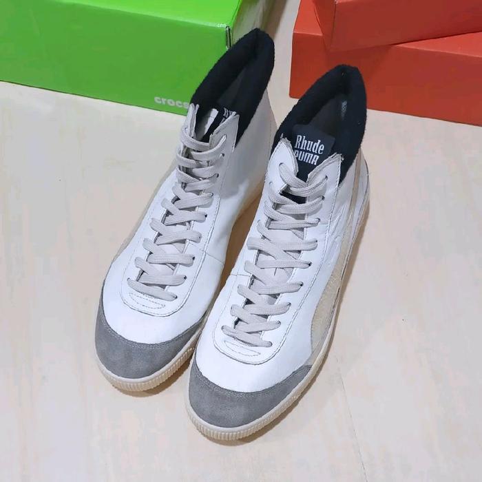 Rhude x Puma Basket '68 Drizzle White Sneakers Original 
