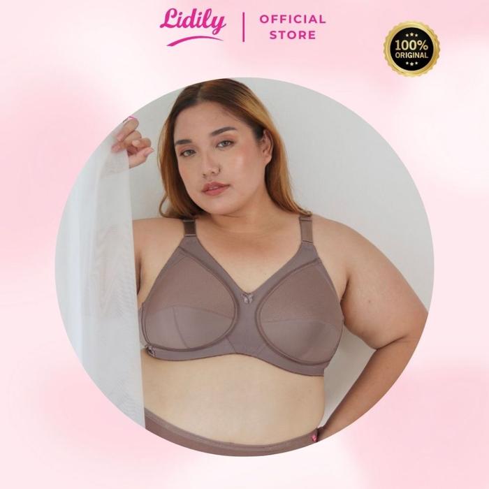 LIDILY - [BIG SIZE EDITION] Bra Mama Jumbo | Bh Basic Big Size | Underwear Big Cup | Bh Minimizer Ka