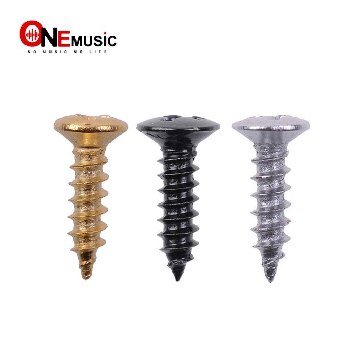 100pcs Bass Guitar Pickguard Screws,Cavity Cover Jack Cover Plate