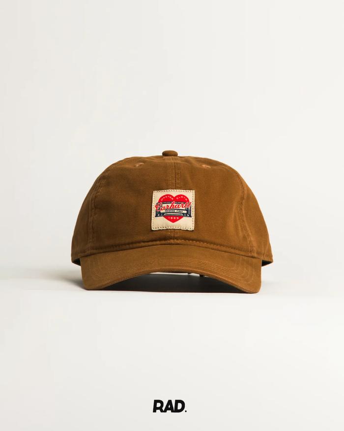 Carhartt Workwear Heart Patch Canvas Cap Brown Original