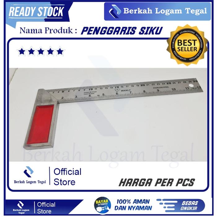 Penggaris Siku Tukang 12 inch Merk Wanly lebih bagus dari IGM Fasekon Jumbo