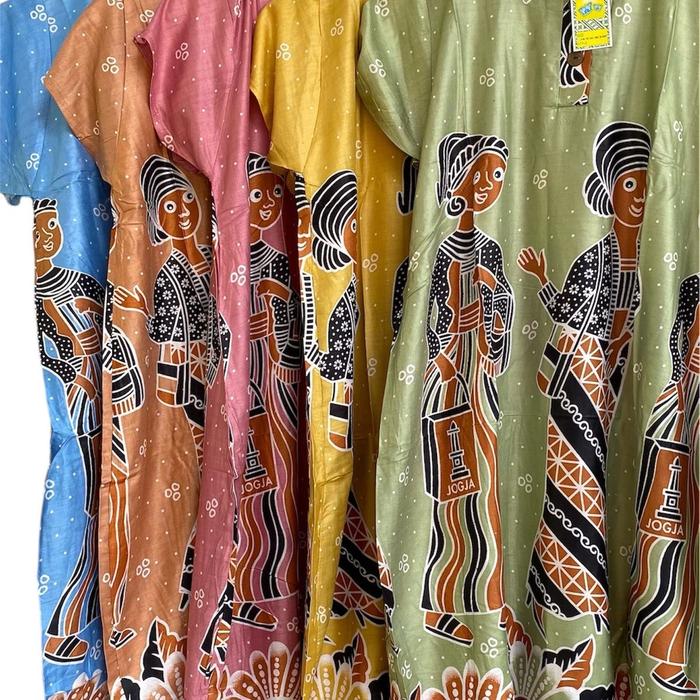 Daster 5 pcs 100Rbu Wanita Bahan Rayon Busui Tidur Kancing Pendek Dewasa Kimono