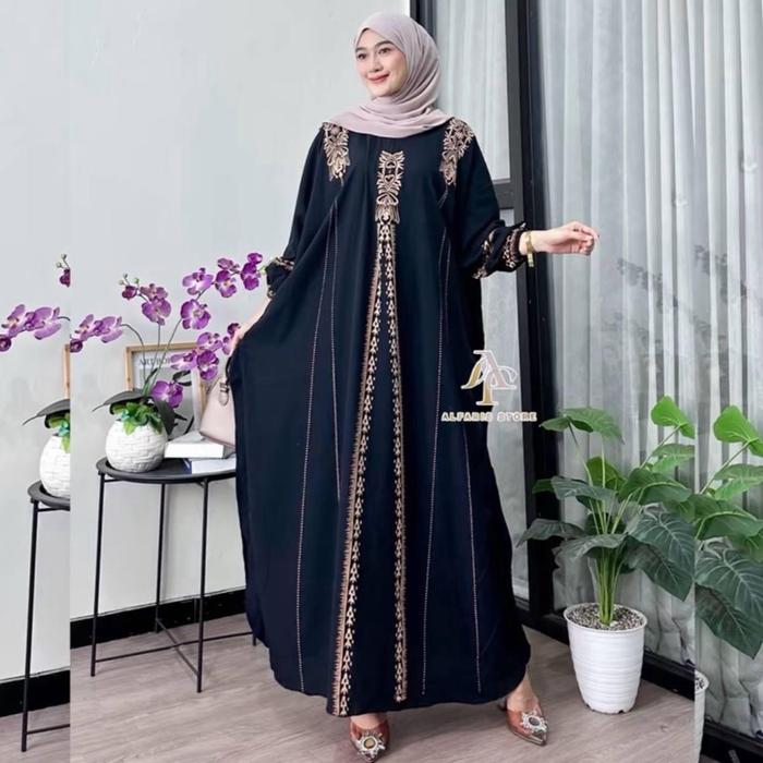 KAFTAN ARRA \\ kaftan gamis \\ gamis kaftan \\ kaftan rayon \\ kaftan muslim \\ kaftan panjang Dewas