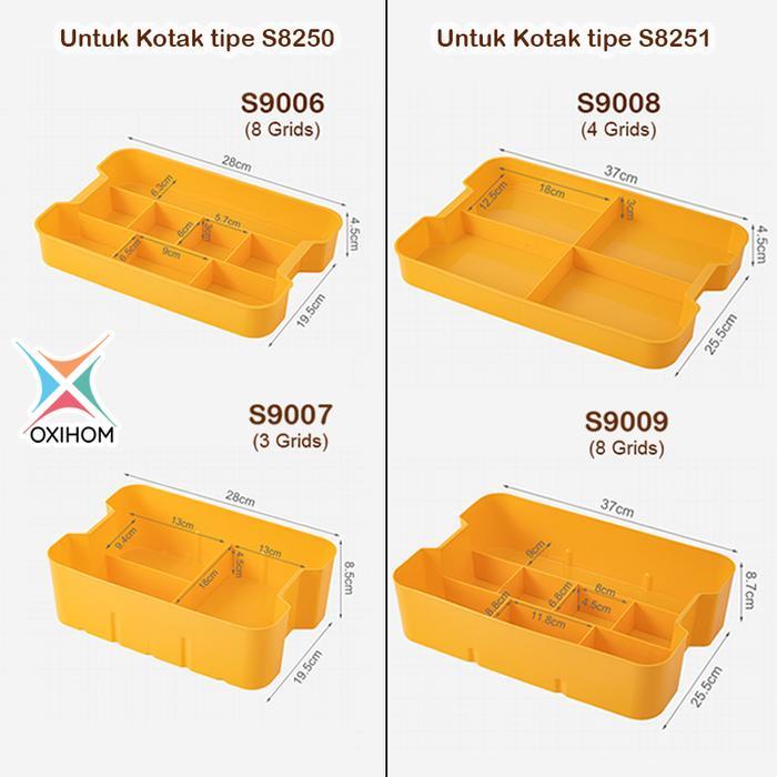 Oxihom Rak Kosmetik Tempat Make Up Plastik Tempat Penyimpanan Tool Box