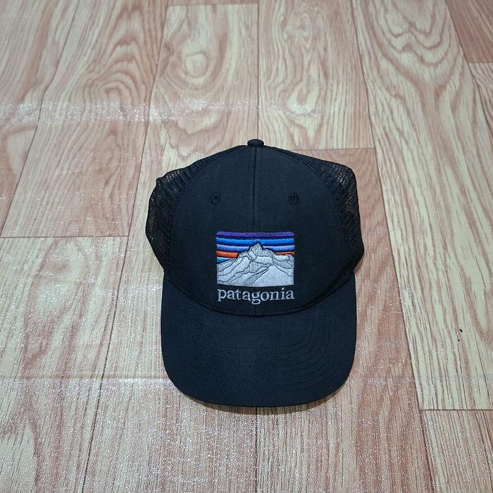 topi patagonia trucker hitam