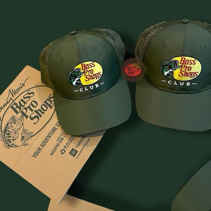 Topi Bass Pro Shops Club Bordir Logo Original!!!!