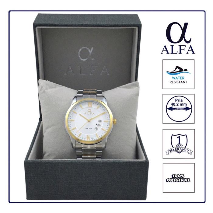 ALFA Jam Tangan Pria Wanita Classic Tahan Air 88136 Original (1)