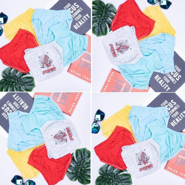 cd Anak LAKI Motif SPIDERMAN Cd Undies Karakter SUPER HERO Sempak Cowok