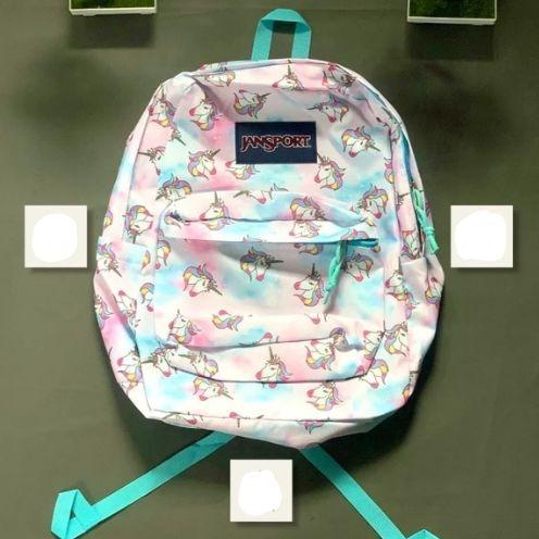 Jansport Tas Ransel Sekolah Motif Unicorn Warna Pastel Cocok Untuk Pria & Wanita Desain Unik Dan Fun