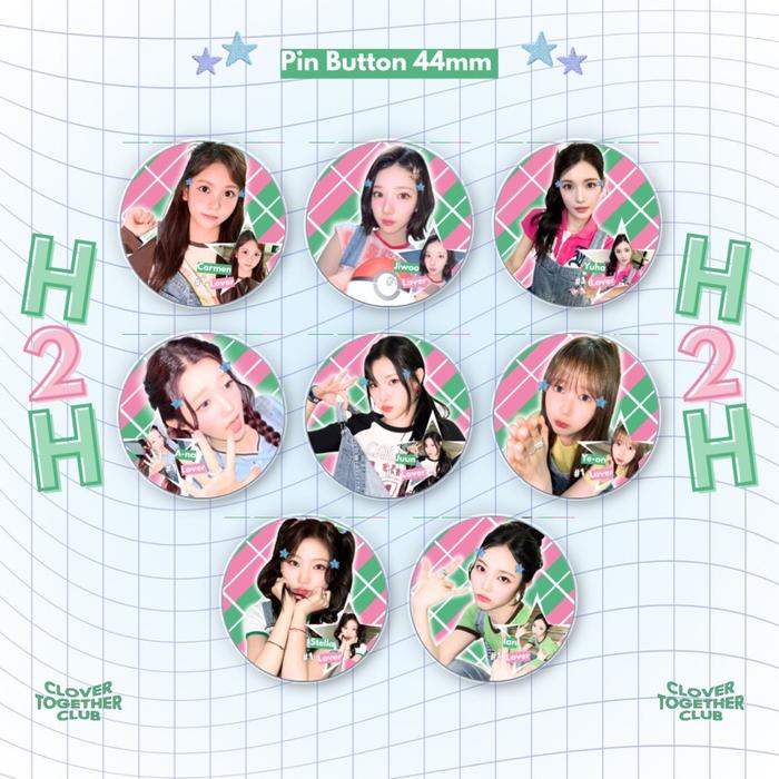 [MINIMAL BELI 2] PIN BUTTON HEART2HEARTS H2H KPOP | Pattern Harmony