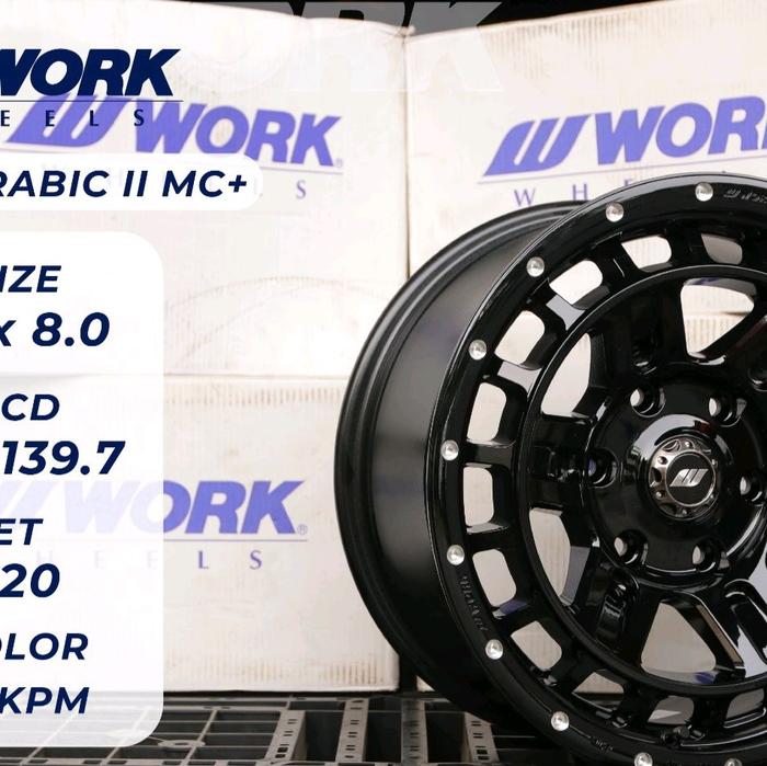 Velg Mobil SUV Work T-Grabic II Ring 17..Original Japan..