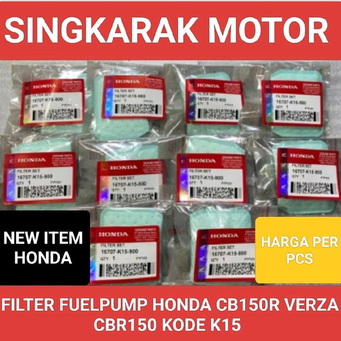 Honda Filter Fuel Pump CB150R Verza Megapro CBR150R Kode K15 Singkarak Motor Baru Harga Per PCS