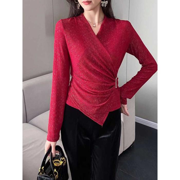 C1 DT-300 Atasan Pesta V Neck Glamour