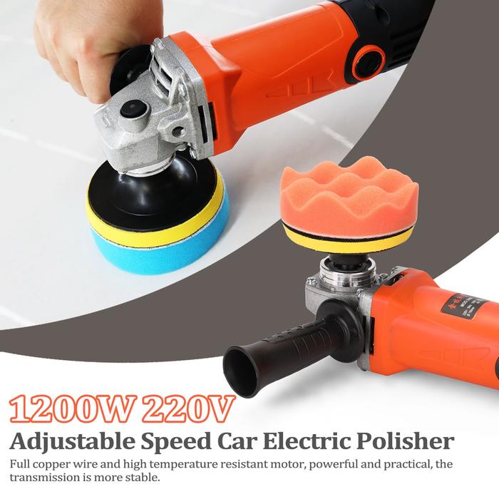 1200W 220V Kecepatan Disesuaikan Mobil Listrik Polisher Mesin Waxing Perabotan Mobil Alat Poles Coco