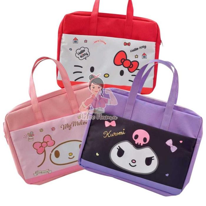 Tas Les Tablet Laptop Map Folder Anak Sekolah Sanrioo Pochacoo