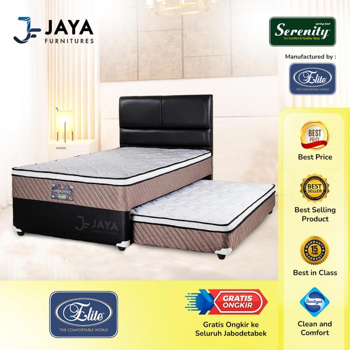 NEW PRODUK SPRINGBED ELITE SERENITY 2 IN 1 SUPERSTAR