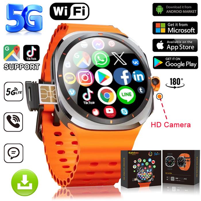 New Watch 7 Ultra Smart Watch Video Call Smartwatch 4G/5G Sim Card GPS WIFI Rotary Camera Global Cal