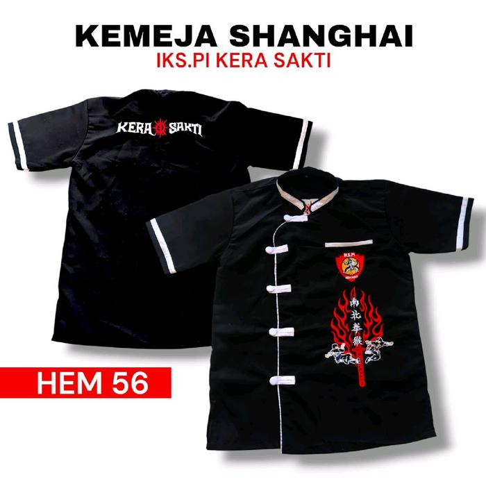 Kemeja Iks.Pi Kera Sakti Bordir Bahan Vegas Halus Lembut Nyaman Dipakai Kode Hem 56