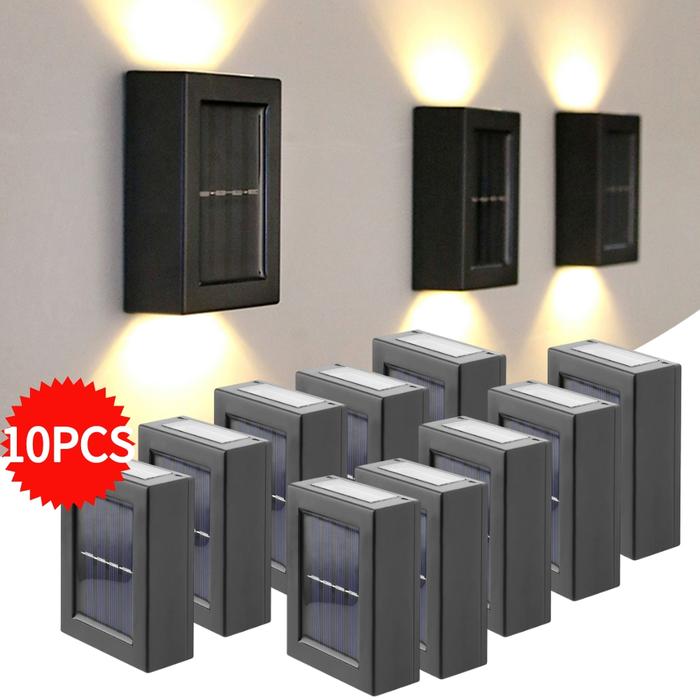 Solar Power Light LED Solar Sensor Wall Mounted Lamp Waterproof Home