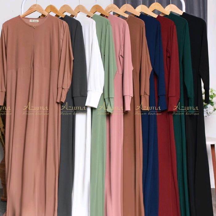 gamis ziper/dres busui korea import premium/gamis ternyaman adem lembut dan terlaris Muslim Melar Ke
