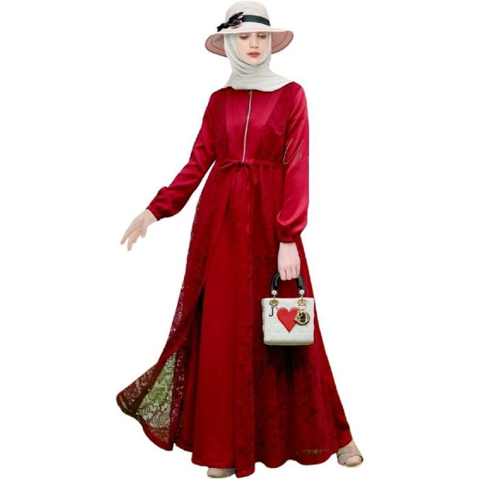 EndoModa Gamis Brokat SB 88 Cantik dan Elegan Dress Wanita Muslim