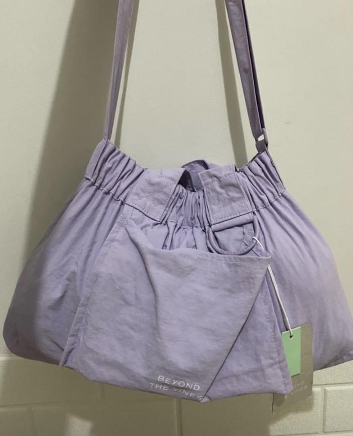 Beyond The Vines BTV Micro Dumpling - Tas Selempang Nylon Dumpling - Lilac Wanita