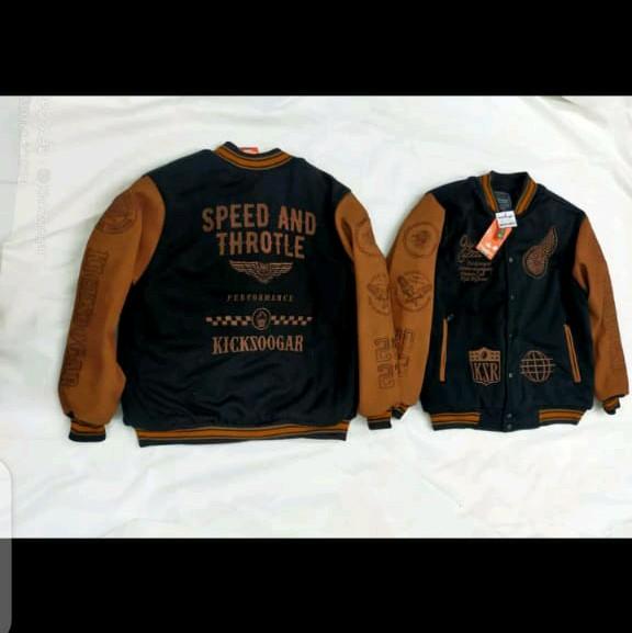 jaket cowok ,parsiti import kulit ,kombinasi woll