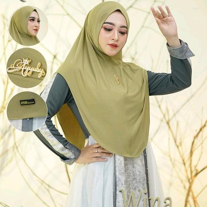 AYYUBY hijab instan WINA DAGU (JERSEY PREMIUM) ORI Ayyuby