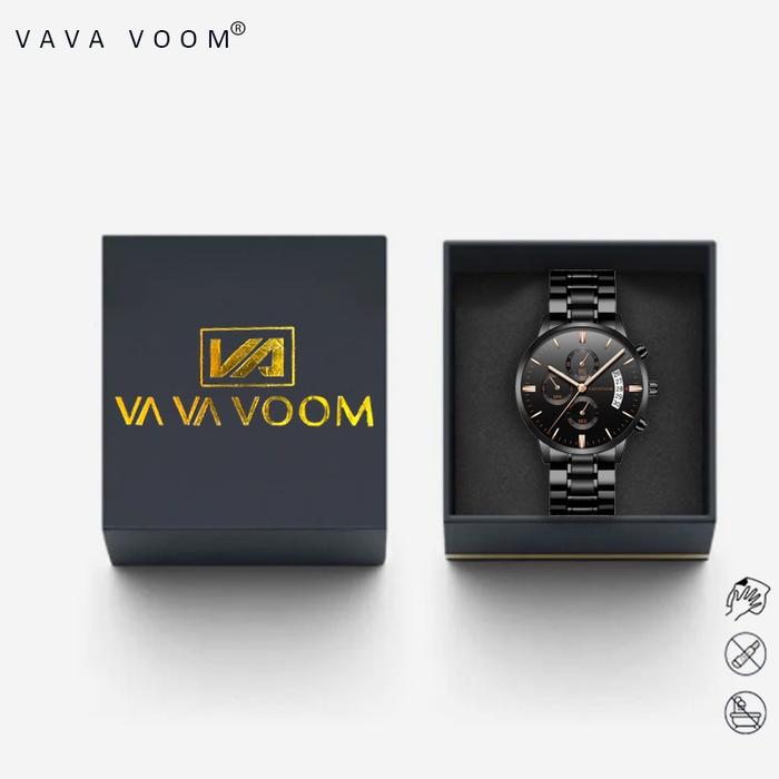 REKOMENDASI VAVAVOOM 214 JAM TANGAN PRIA BUSINESS STAINLESS STEEL ANALOG QUARTZ ORIGINAL TAHAN AIR W