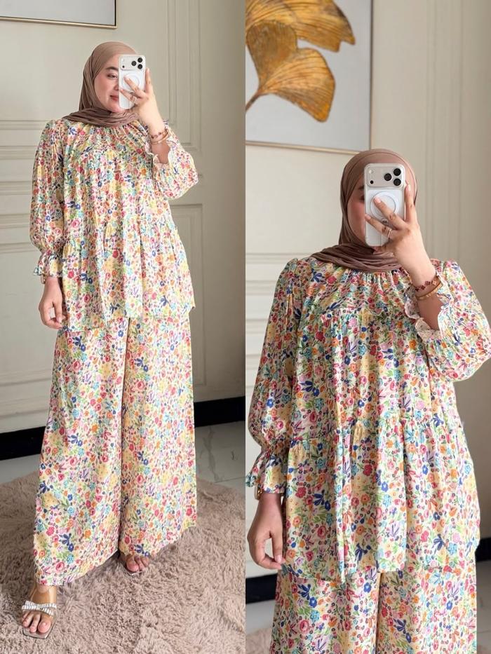 One Set Vierra Bahan Rayon Premium