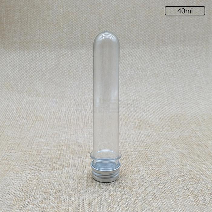 50pcs 40ml plastic Test Tube With Screw Cap Bottle Aluminum Cap