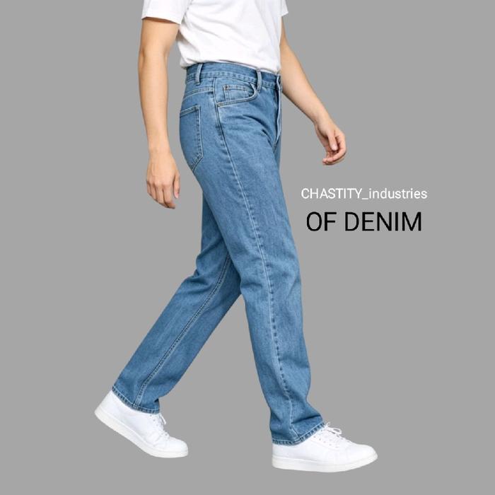 CHASTITY Celana Jeans Pria Standar Panjang Fit Kualitas Terbaik Harga Terjangkau Desain Pola Standar