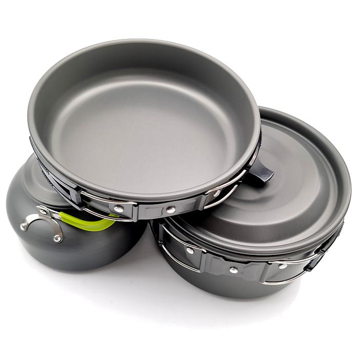 Pot-Pot Cookware Titanium Alloy And Combination Outdoor 2-3 Camping