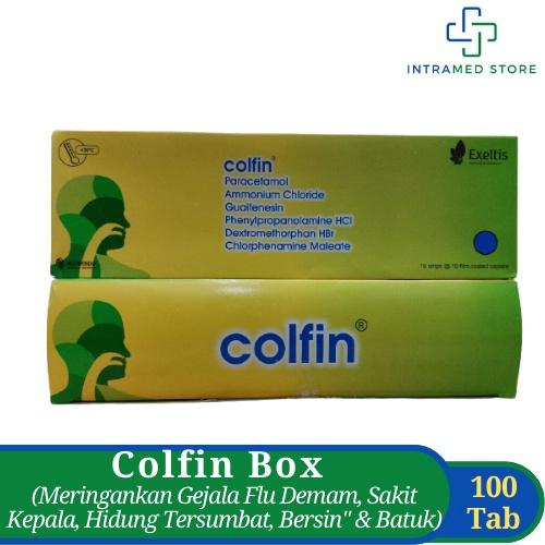 COLFIN BOX ISI 100 TABLET - OBAT BATUK/ PILEK/ DEMAM & BERSIN-BERSIN
