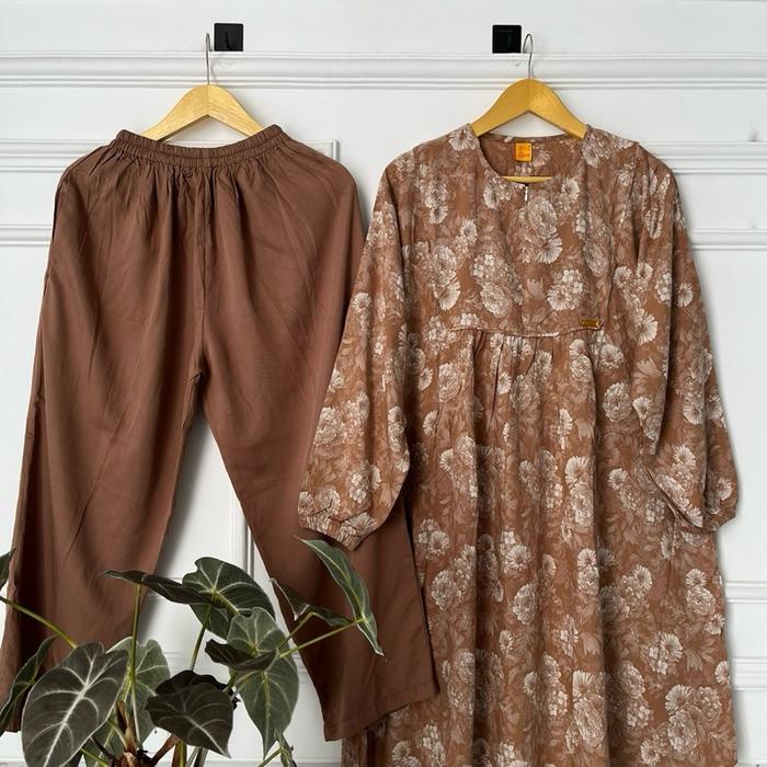 Ramadan: Wanset Tunik Jumbo Kekinian Model Terbaru Bahan Rayon viscose twill