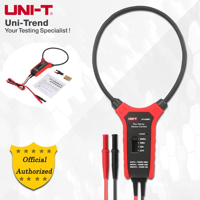 UNI-T UT-CS09A/UT-CS09C Flex Clamp Sensor; 3000A flexible AC ammeter,