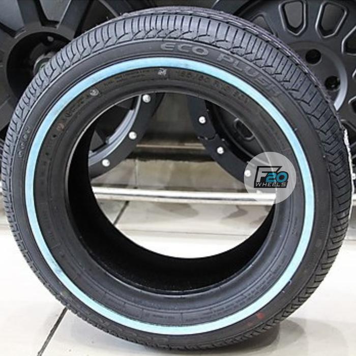 BAN MOBIL LIST PUTIH TERLARIS RING 13 ACCELERA ECO PLUSH WLW 185 60 R13 TUBLES AWET MARGONDA DEPOK