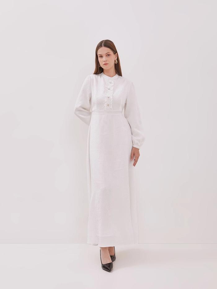 VALINO LADIES Gamis Putih Off-White Wanita - D-DCEK01-A5