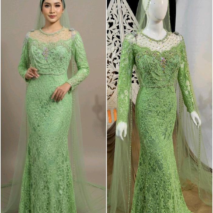 slim dres hijau big sale ld 105 premium