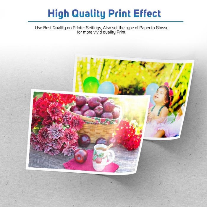 Quaff RC Woven Photo Paper [A4/5R/4R/3R] 260gsm 20 Lembar - Kertas Foto Berkualitas Tinggi, Tahan Ai
