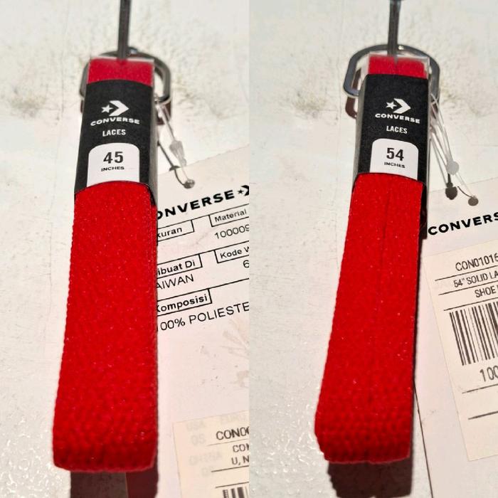 CONVERSE TALI SEPATU MERAH BARU ASLI ORIGINAL