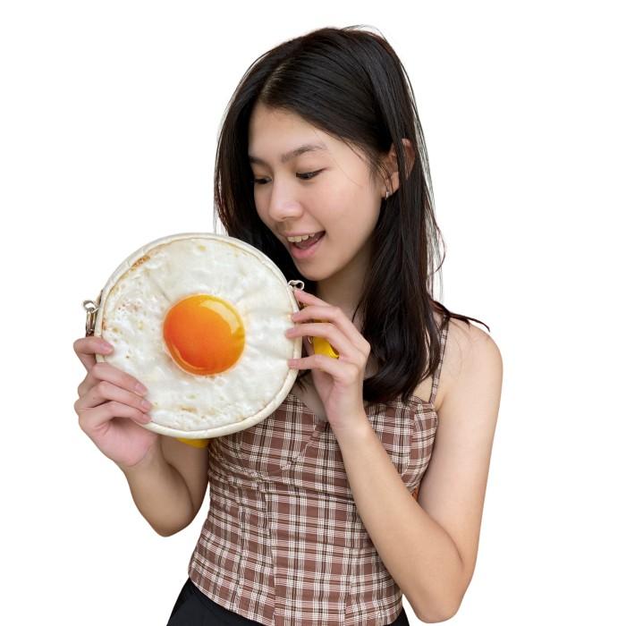 Tas Wanita Shouder Bag Telur Ayam Untuk Penggemar Telor Ayam Kampung