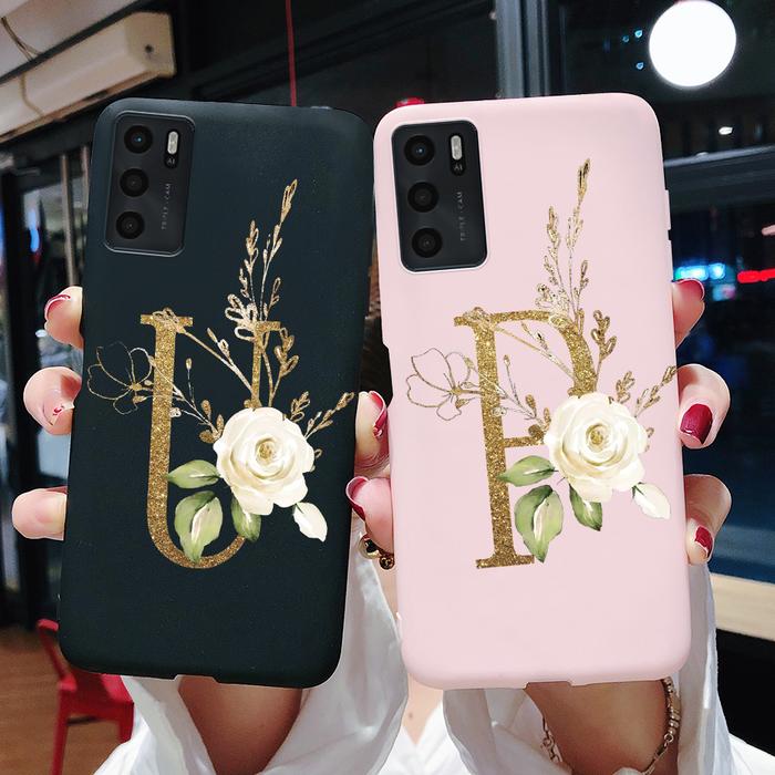 For Oppo A16s Case Cute Letters Cover For Oppo A16 A 16 s OppoA16