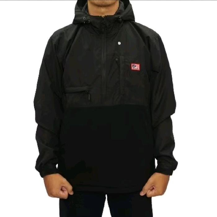 JACKET OUTDOOR BLOODS WINSTR BLACK ORIGINAL..!! Outdoor Pria Jaket Wanita Parasut Sport