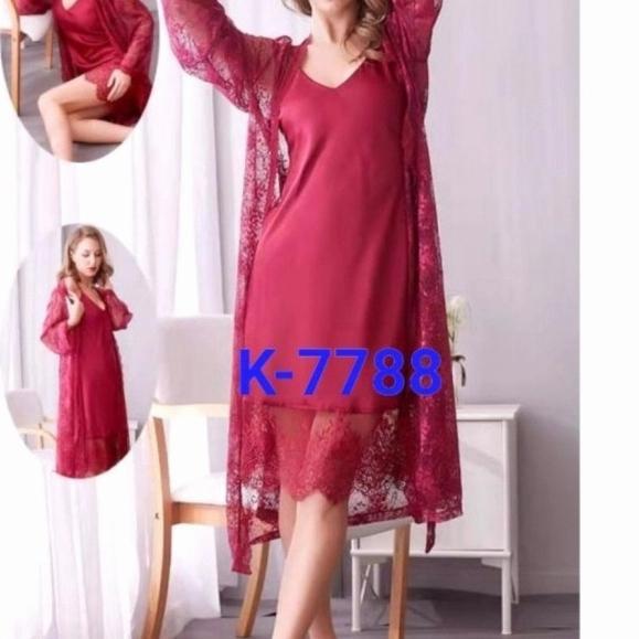 set lingerie kimono hantaran seserahan