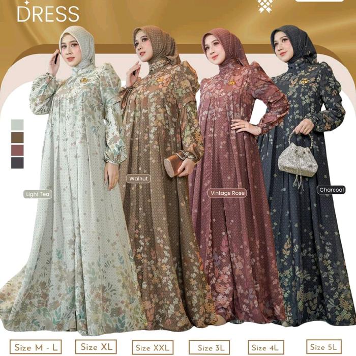 Gamis Sarimbit Latisza Anashera Set //Gamis Latisza Terbaru Set Jilbab