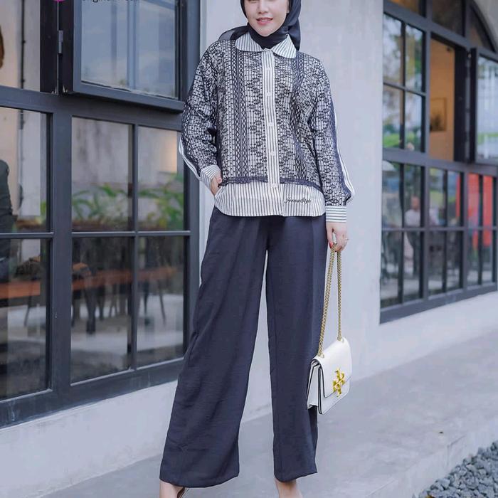 OLIVIA ONE SET Premium Original by Jeena - Atasan dan Celana Desain Original dan Modis