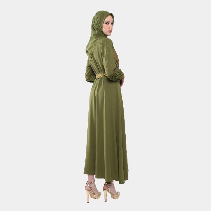 A3845 - Abaya Hikmat Fashion set Hijab