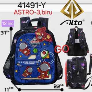 Gotik Tas Alto Silver Girl Tas Ransel Sekolah Anak TK PAUD Laki Pria Cowok