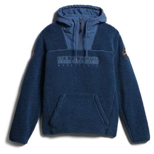 NAPAPIJRI TEIDE 5 HOODIE MEN'S BLUE JAKET HIKING TREKKING WINTER ORIGINAL